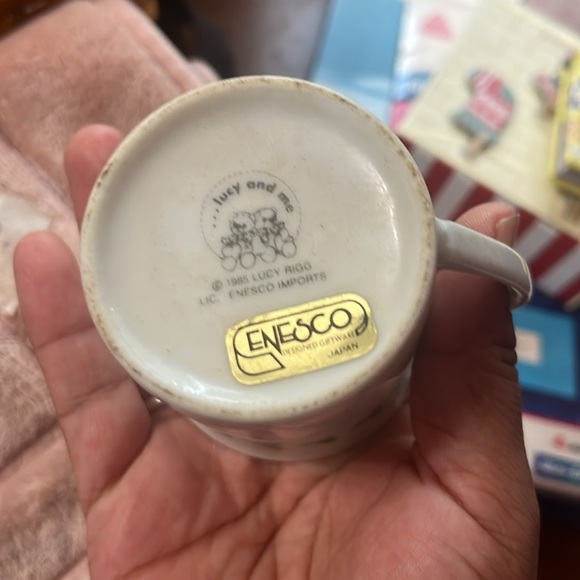Enesco Baby’s First Christmas vintage ceramic cup 1985 Lucy and me Lucy Rigg - Picture 2 of 4